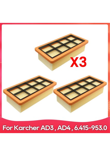 Ad 3 Premium, 4 Reklam 3000, 3200 Ad, 6.415-953.0 Elektrikli Süpürge Filtre Aksesuarları (Yurt Dışından)
