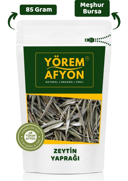 Yörem Afyon Meşhur Bursa Gemlik Katksız Yerli Mahsul Taze Çekim Öğütülmüş Toz Zeytin Yaprağı | 100GR
