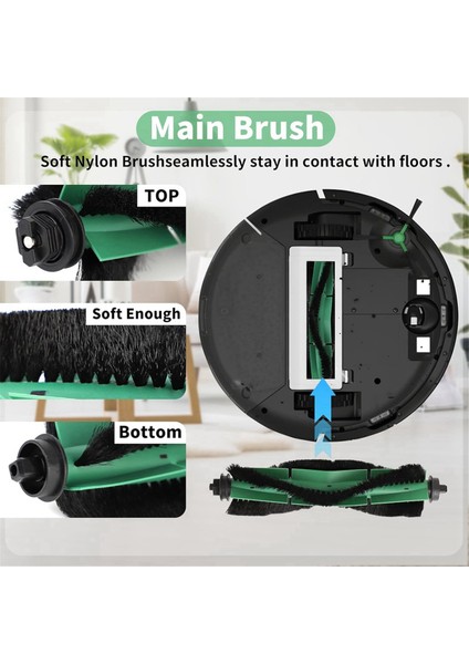 18 Parça Set, Yedek Parçalar Ana Fırça, Yan Filtre, Y0140/Y0110 Robot Süpürgeler Için Paspas Pedi (Yurt Dışından) modelleri