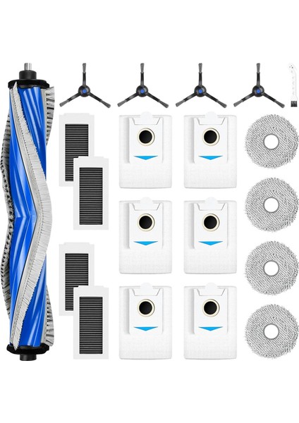 X5 Omni Robot Süpürge Ana Yan Fırça Hepa Filtre Paspas Bezi Toz Torbaları Yedek Yedek Parçalar (Yurt Dışından)