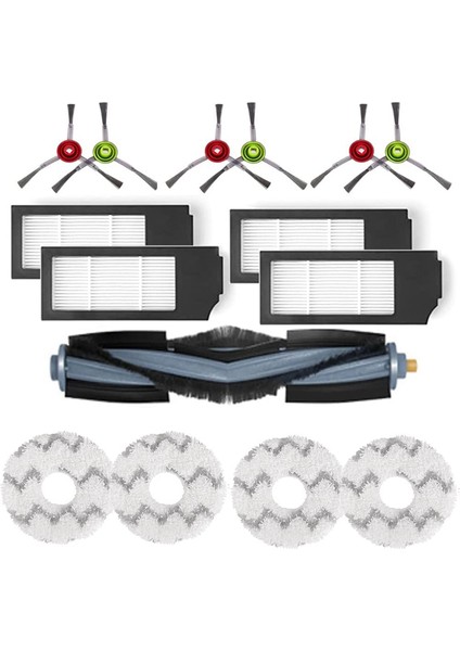 X1 Omni Turbo Elektrikli Süpürge Aksesuarları Ana Fırça Hepa Filtre Paspas Bezi Parçaları (Yurt Dışından)