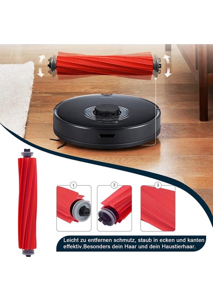 Yedek Parçalar Ana Fırça Paspas Pedi S7 T7S Robot Süpürge Aksesuarları ile Uyumlu (Yurt Dışından) modelleri