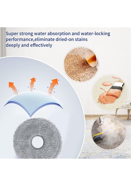 Bot X30PRO Ultra Plus Robot Süpürge Paspas Bezi Yedek Parçaları Için 10 Adet Yıkanabilir Paspas Bezi (Yurt Dışından) fiyatları