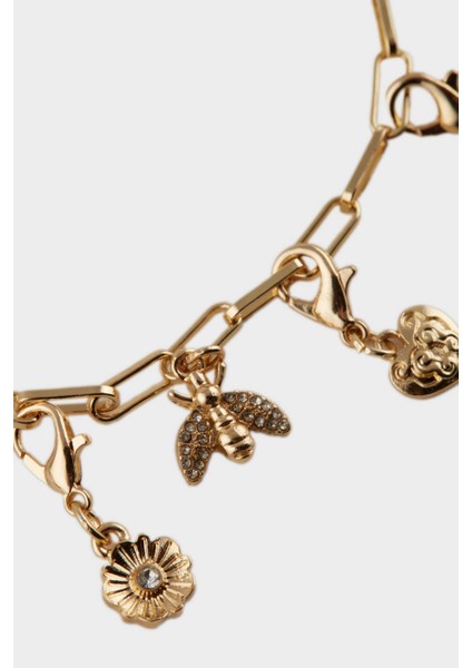 Kadın Gold Detaylı Değiştirilebilir Uçlu Charm Kolye E4475AXNS indirimleri