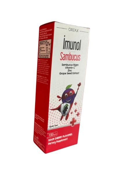 Imunol Sambucus Vısne Aromalı Sıvı Takvıye Edıcı Gıda 150 ml Şişe modelleri