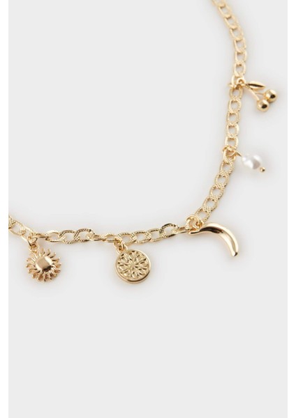 Kadın Gold Detaylı Charm Kolye E4472AXNS fiyatları