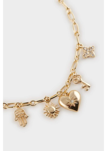 Kadın Gold Detaylı Charm Kolye E4468AXNS fiyatları