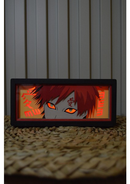 Gaara , Naruto - Işık Kutusu, Gölge Kutusu, Anime, Gece Lambası, Light Box