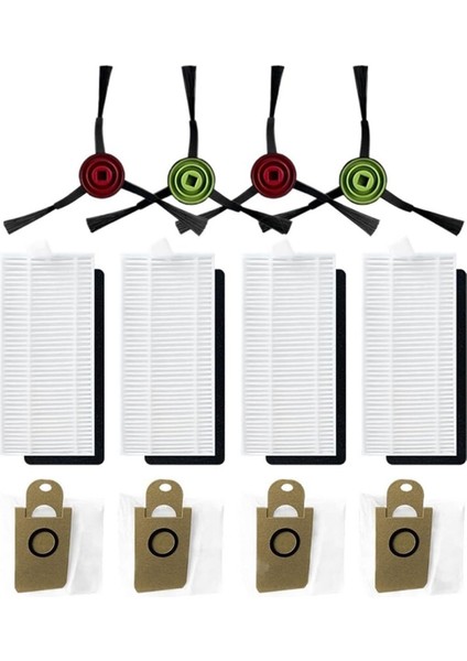 T10S Robot Için Yedek Yan Fırça Hepa Filtre Toz Torbası (Yurt Dışından)