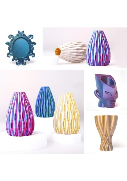 Urhanshop Esun Epla-Silk Magic Filament Kırmızı-Yeşil