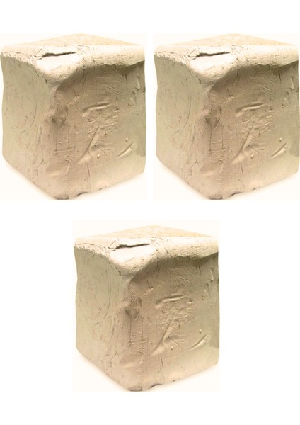 Seramik Hamuru Kil Çamuru, Doğal Oyun Hamuru 3 Adet 2 kg Toplam 6 kg