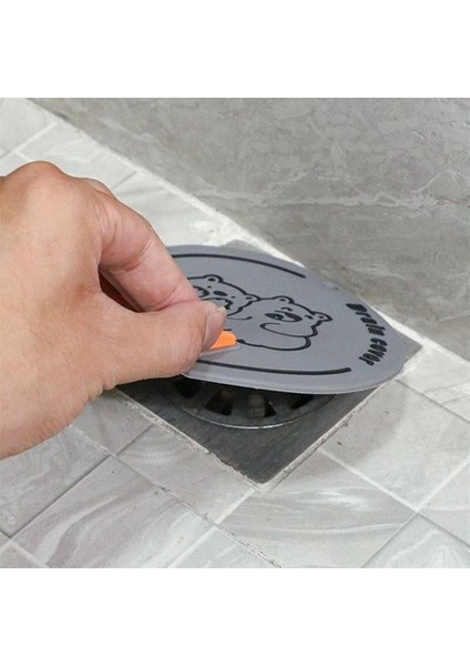Mavi Renk Kötü Koku Önleyici Silikon Mat Banyo Mutfak Lavabo Balkon Gider Tıpası Tıkacı Kapağı
