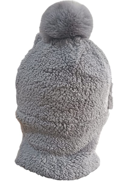 Kışlık Bere, Bere, Boyunluklu Bere, Peluş Bere Atkı, Rüzgar Geçirmez Peluş Şapka Atkı