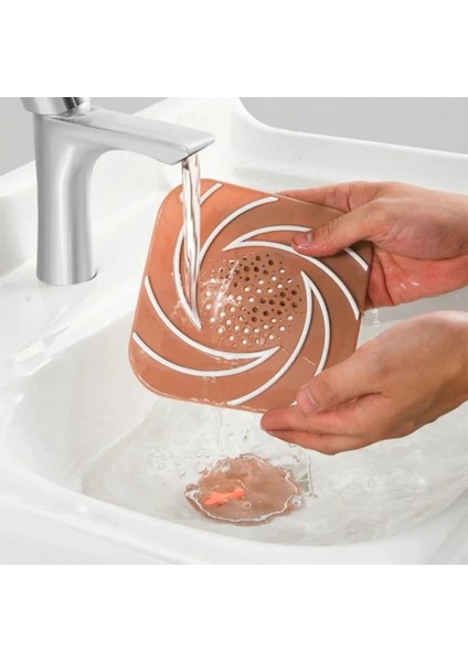Beyaz Renk Delikli Silikon Kötü Koku Önleyici Banyo Mutfak Lavabo Koku Önleyici Sızdırmaz Ped