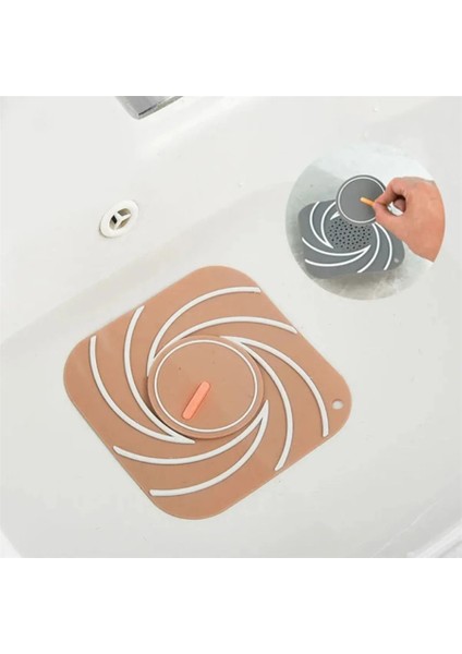 Beyaz Renk Delikli Silikon Kötü Koku Önleyici Banyo Mutfak Lavabo Koku Önleyici Sızdırmaz Ped