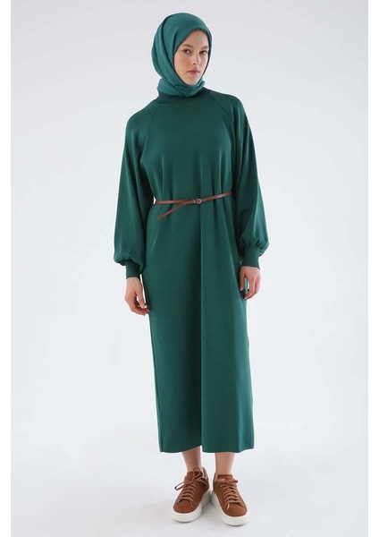 Zümrüt-Kemerli Ince Triko Elbise fiyatları