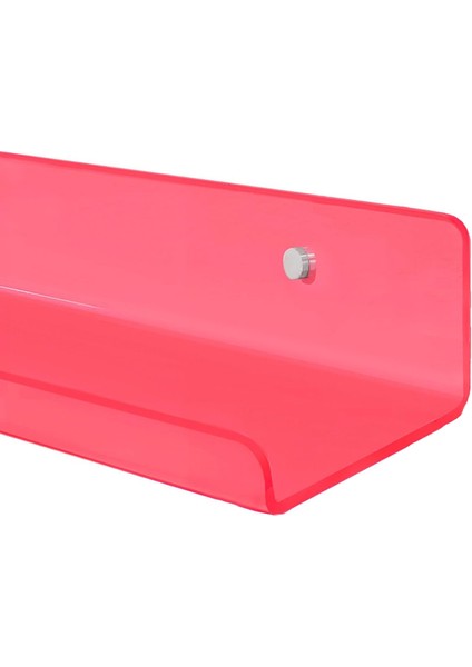 Transparan Neon Pembe Duvar Raf (50 cm x 10 cm ) fırsatları