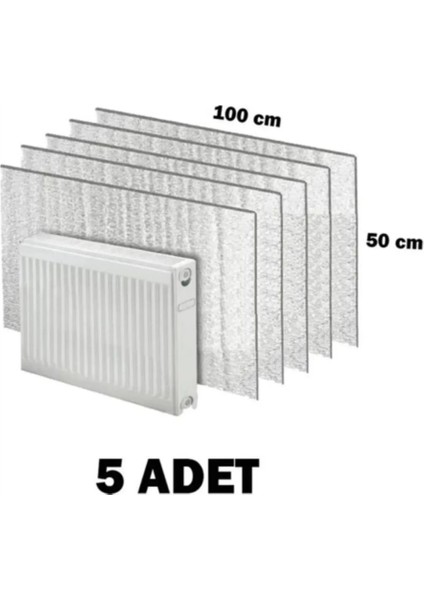 Petek Radyatör Arkası Folyo Plaka Kalorifer Arkalığı Alüminyum Isı Yalıtım Folyosu 100X50 cm fiyatları