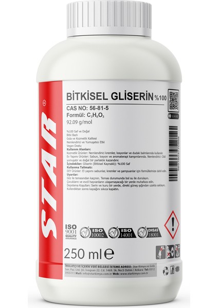 Bitkisel Gliserin 1000 ml – Doğal ve Çok Amaçlı Nemlendirici fiyatları