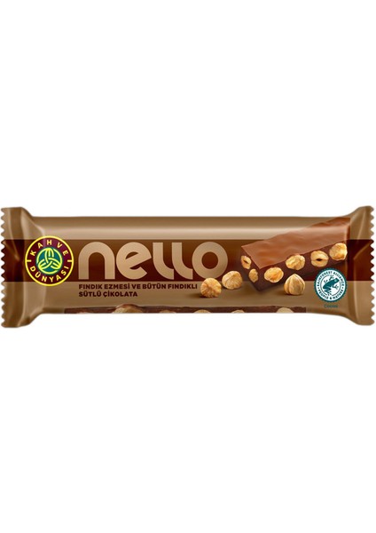 Fındık Ezmesi ve Bütün Fındıklı Sütlü Çikolata 33 gr