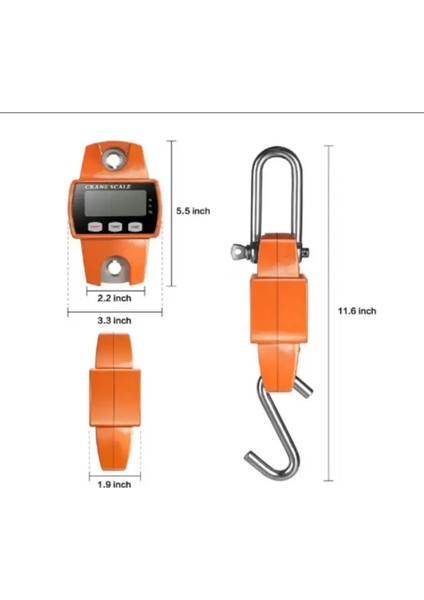 300 kg Çengelli Vinç Baskülü - Askılı Vinç Terazisi Dijital Tartım modelleri