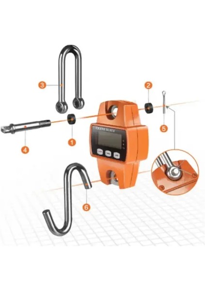 300 kg Çengelli Vinç Baskülü - Askılı Vinç Terazisi Dijital Tartım fırsatları
