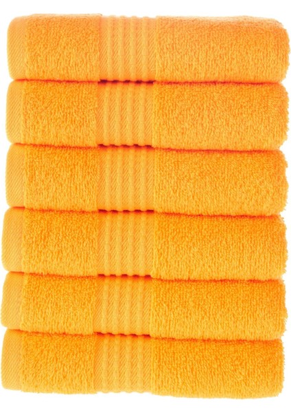 Tomurcuk %100 Pamuk 6'lı Mutfak Havlusu | 30X50 cm | Turuncu