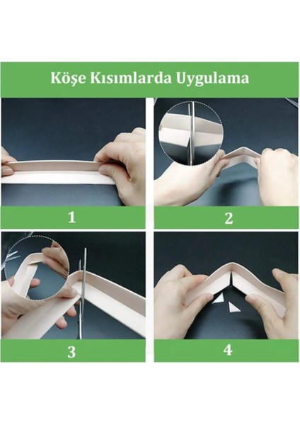 3ADET Su Sızdırmaz Geçirmez Bant Lavabo Küvet Kenar Bandı