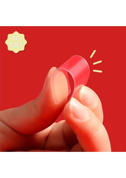 60 Parça Çok Amaçlı Çift Taraflı Bant 1 cm x 4,5 cm Nano Bant Duvar Bandı indirimleri