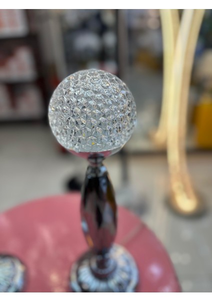 Krom Renk LED Aydınlatmalı Masa Lambası fiyatları