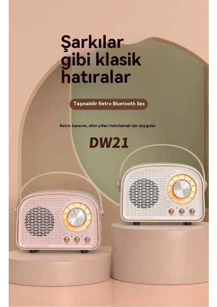 Yaratıcı Bluetooth Hoparlör Mini Taşınabilir Takılabilir Kart Radyo (Yurt Dışından)
