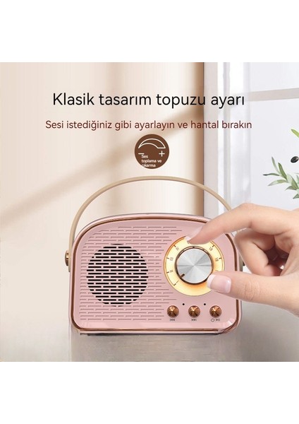 Yaratıcı Bluetooth Hoparlör Mini Taşınabilir Takılabilir Kart Radyo (Yurt Dışından)