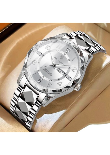 Erkek Saati Lüks Su Geçirmez Aydınlık Kuvars (Yurt Dışından)