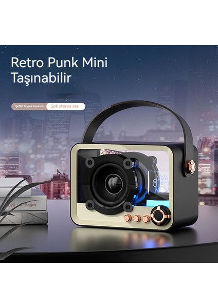 Şeffaf Bluetooth Hoparlör Mini Taşınabilir Fener (Yurt Dışından)