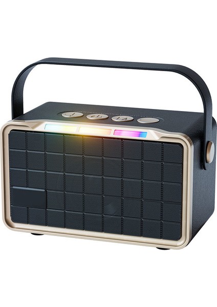 Yeni Bluetooth Hoparlör Retro Mini Plug-In Kart Radyo (Yurt Dışından)