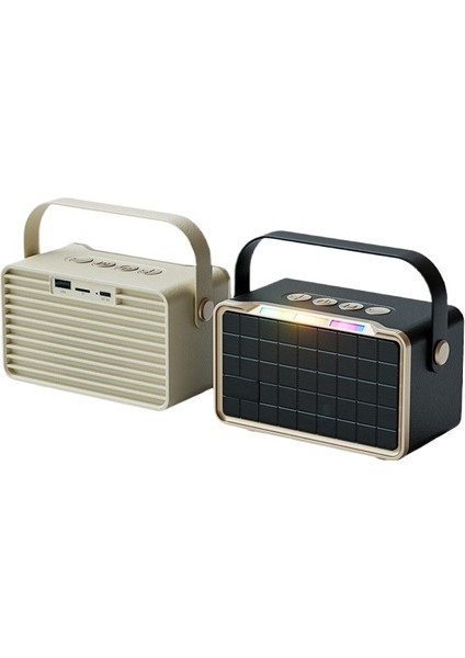 Yeni Bluetooth Hoparlör Retro Mini Plug-In Kart Radyo (Yurt Dışından)