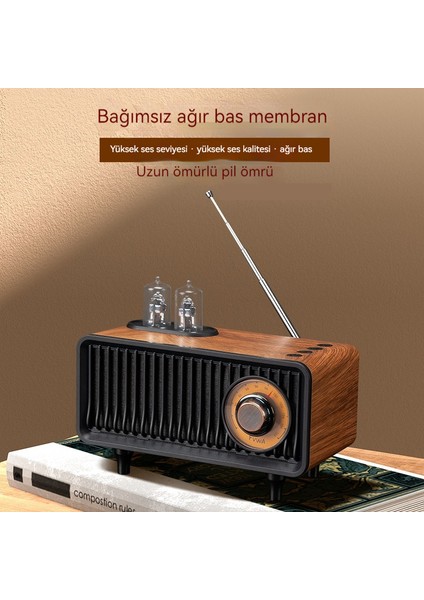 Retro Bluetooth Hoparlör Subwoofer Radyo (Yurt Dışından) fırsatları