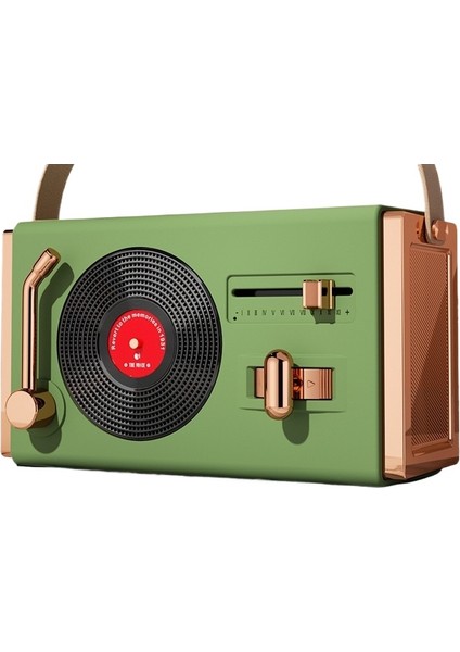 Yaratıcı Mini Retro Bluetooth Hoparlör Eklenti Kartı U Disk (Yurt Dışından)