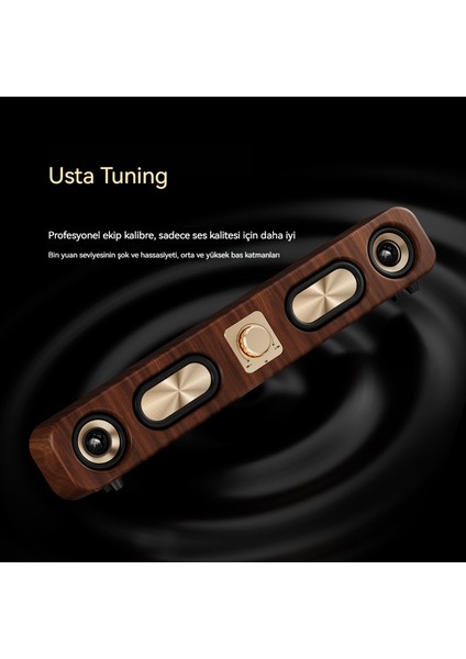 Özel Model Ahşap Tahıl Retro Bluetooth Ses (Yurt Dışından)