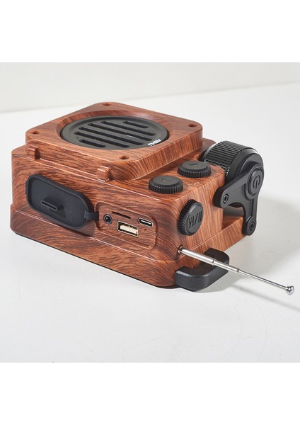 Retro Bluetooth Hoparlör Taşınabilir Radyo (Yurt Dışından)