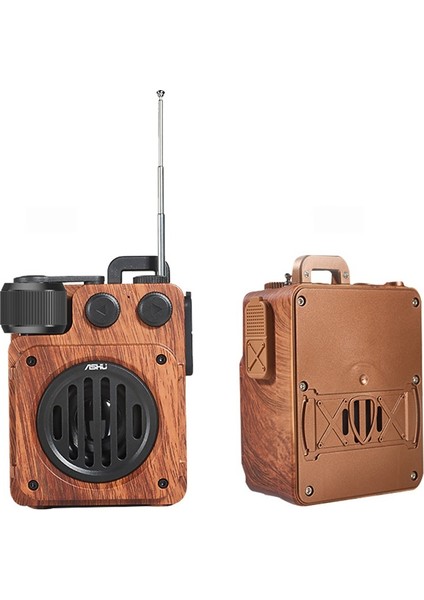 Retro Bluetooth Hoparlör Taşınabilir Radyo (Yurt Dışından)