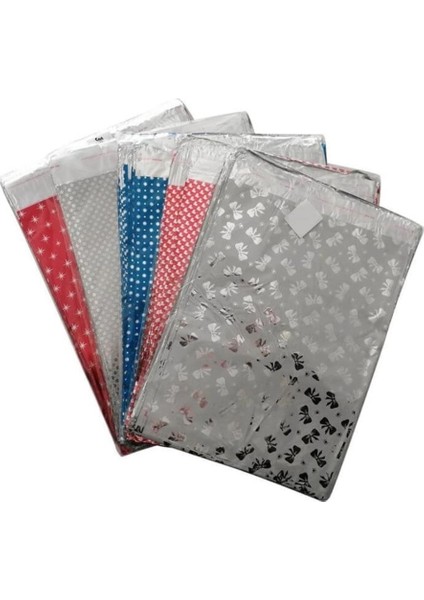 Metalize Bantlı Poşet 7x9 cm 100 Lü (1 Paket 100 Adet)