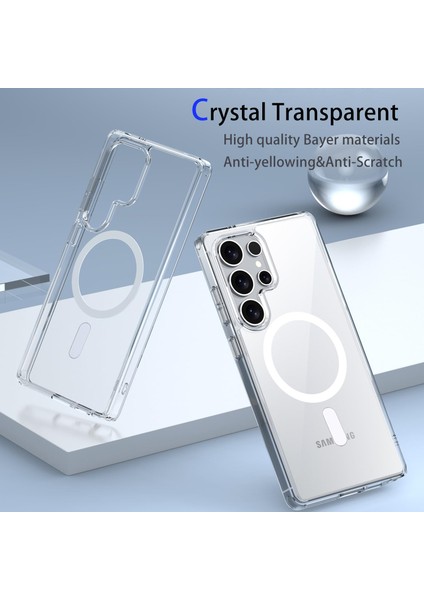 Samsung Galaxy S25 Ultra Magsafe Kılıf + Cam Ekran Koruyucu Seti