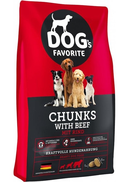 Dog's Favourite Sığır Etli Parçalı Köpek Maması 15 kg