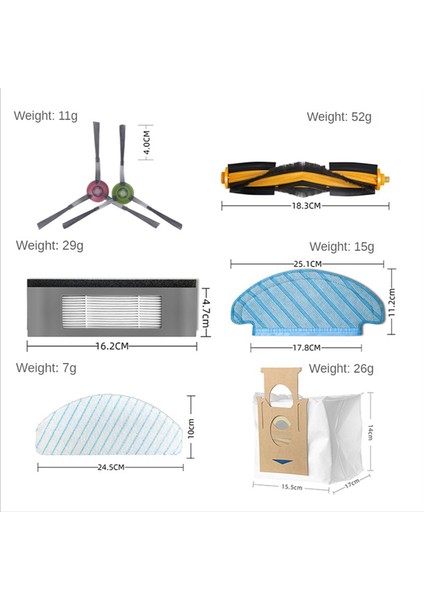 Eufy G10 G30 Robot Süpürge Ana Yan Fırça Yedek Parçaları (Yurt Dışından) fiyatları