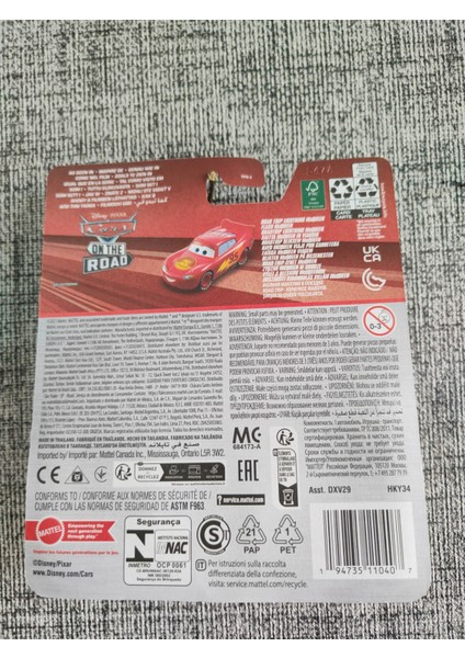 Cars Disney Road Trip Lightning Mcqueen modelleri