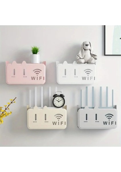 25X15X6 cm Duvar Asılabilir Sigorta ve Modem Wifi Saklama Kutusu