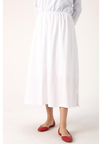 Beyaz-Uzun Penye Etek Astar fiyatları