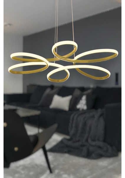 Nipul Modern Sarkıt Gün Işığı LED Avize Salon Mutfak Oda Hol Ledli Avize Eskitme Kasa