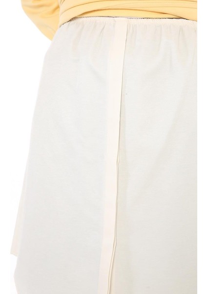 Ekru-Içlik Pamuklu Gömlek Etek indirimleri